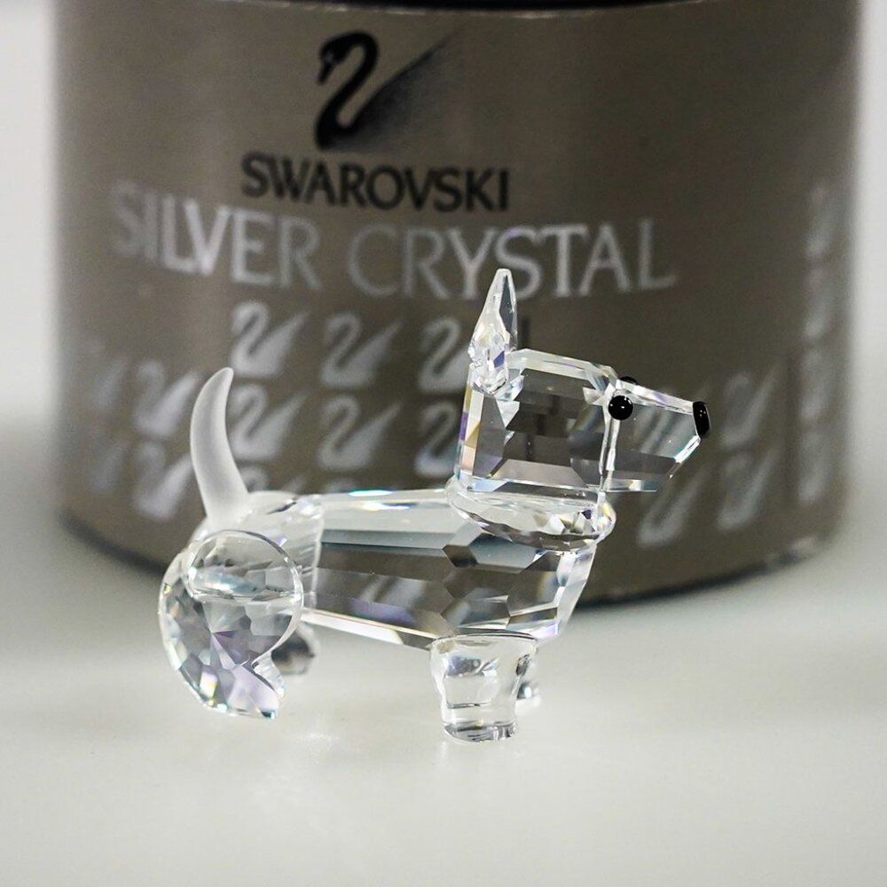 NWT Scots Terrier, Swarovski Crystal Figurine w/Box